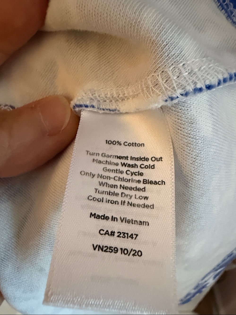 Talbots Blue and White Floral Midi Fit-and-Flare Dress - Picture 6 of 6
